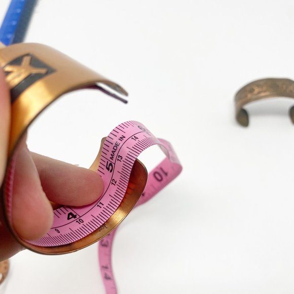 525 Vintage Bell Trading Post solid copper storyteller bracelets jewelry set - Picture 7 of 10